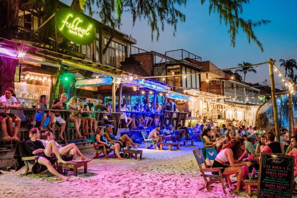 Fishbowl Beach Bar in Koh Tao, Thailand