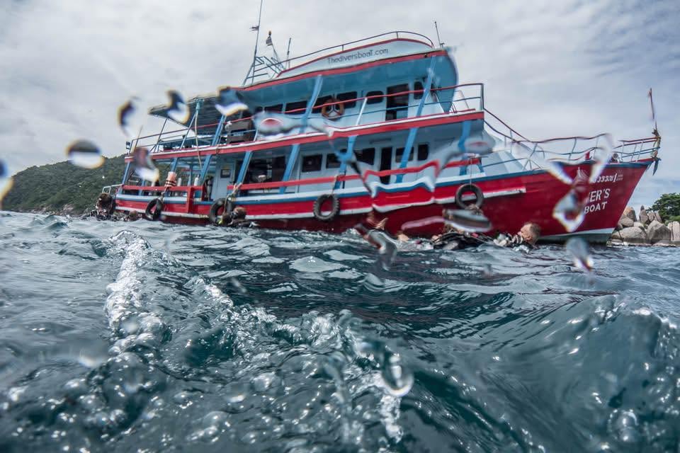 The Divers Boat in Koh Tao, Thailand